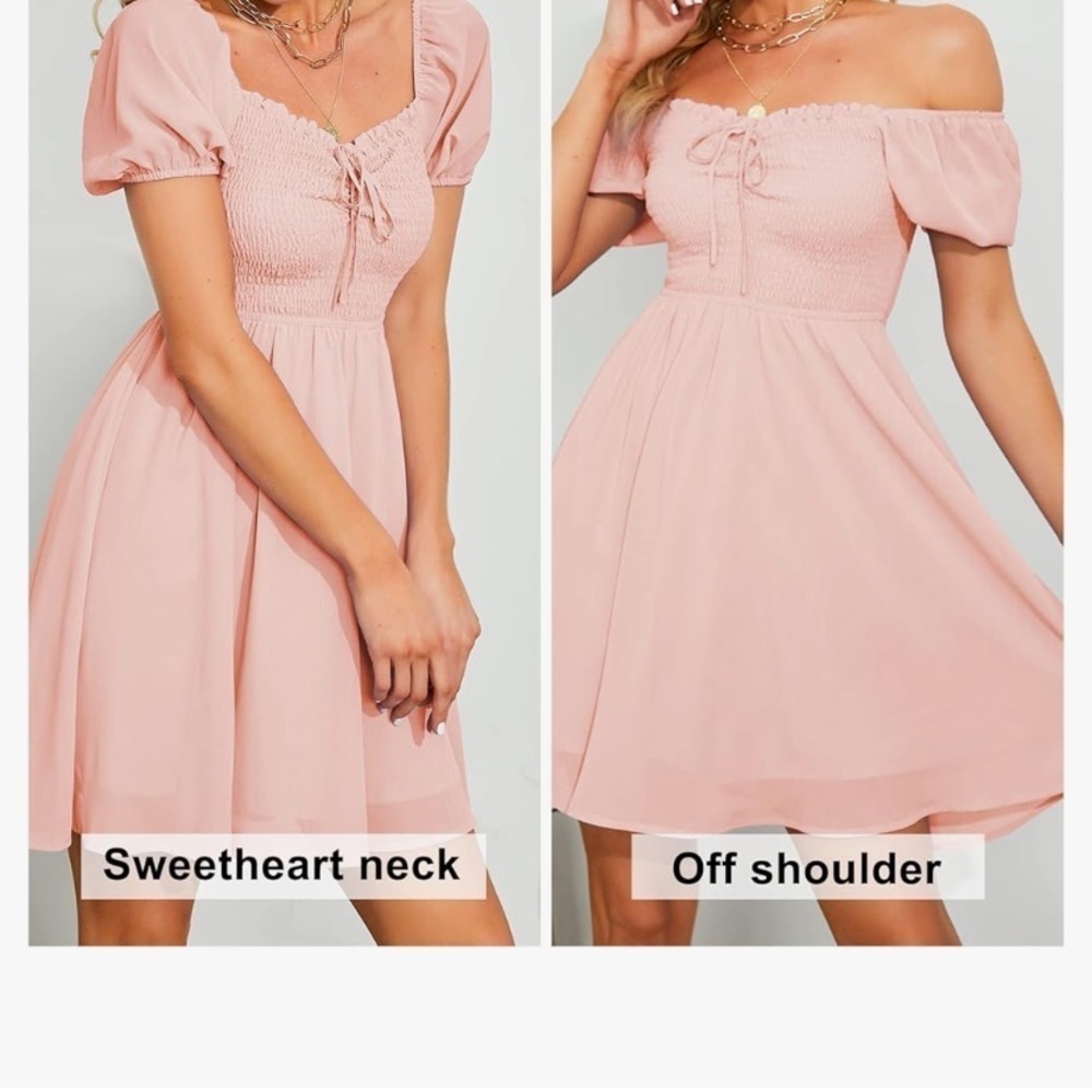 Byinns NWT sweetheart neckline smocked dress. - Picture 14 of 14